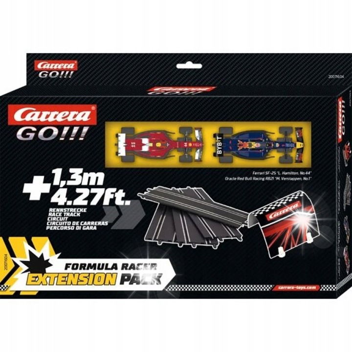 Set de extindere pista, Carrera GO!!! F1 RACER, 2 masinute