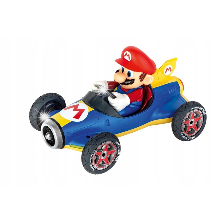 Masinuta RC Carrera Mario Kart Mach 8, 2.4GHz, albastra, 1:18
