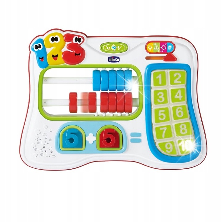 Chicco, joc educativ, 3 moduri de joc, 10 piese 3D, 30x22x14cm