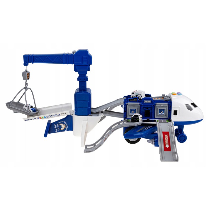 Транспортен самолет click4toys, 3 колички, многоцветен, 29x21.5x30см