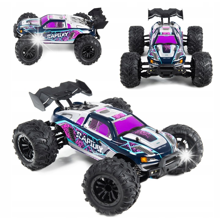 Masinuta terenowa cu telecomanda, Coil, 1:16, 35-38km/h, LED, 30x23x11,5cm