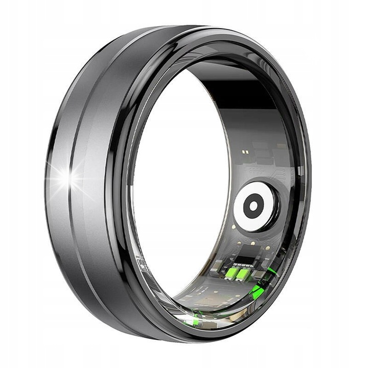 Смарт пръстен Colmi R06, 18.1 мм, черен, водоустойчивост 5ATM, 21 спортни режима, магнитно зареждане