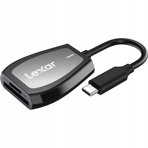 Cititor de carduri profesional USB-C cu dublu slot Lexar