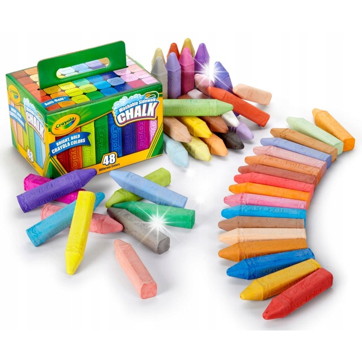 Комплект от 48 цветни тебешира Crayola за деца