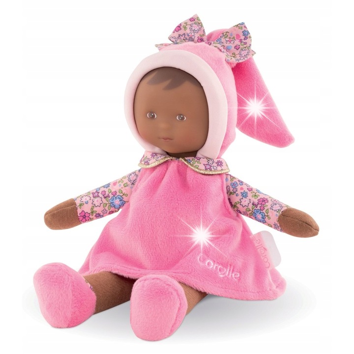 Corolle Miss Floral Sweet Dreams 25 cm-es puha baba, vinil arccal, puha anyagból