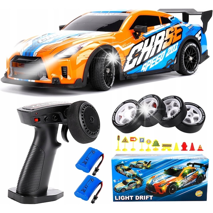 Masinuta de drift, Dickie Toys, sportiva, controlata de la distanta, 30x15x10cm