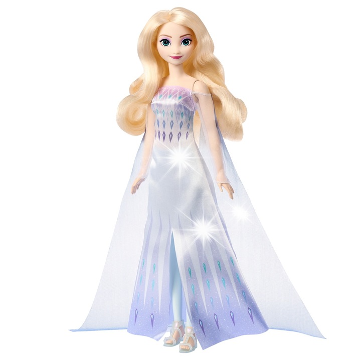 Set papusi Disney Frozen, Anna si Elsa, 2-pak, multicolor, dimensiuni variate