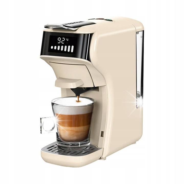 Espressor capsule HiBREW H1B, alb, 5 in 1, 20 Bar, 1450W, cu adaptoare pentru cafea macinata, ESE, KCup, Dolce Gusto, Nespresso