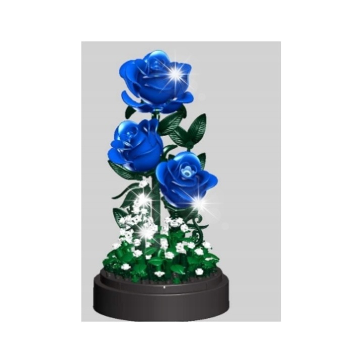 Set de construit, HiWEEGO, trandafir albastru