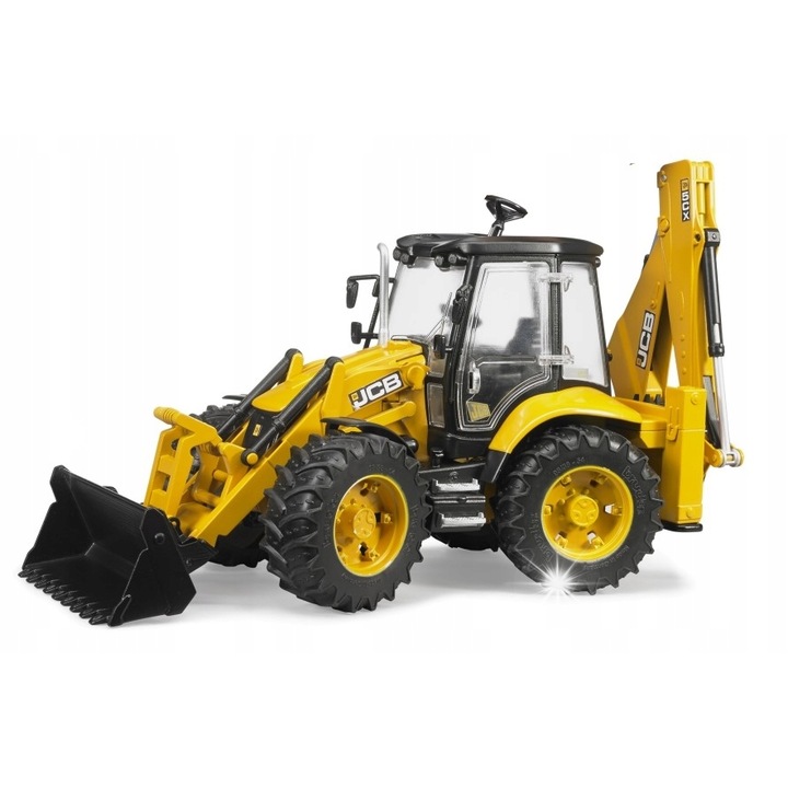 Utilaj de constructie de jucarie Bruder, excavator JCB 5CX eco, 41,1x17,2x25cm, pentru copii peste 4 ani