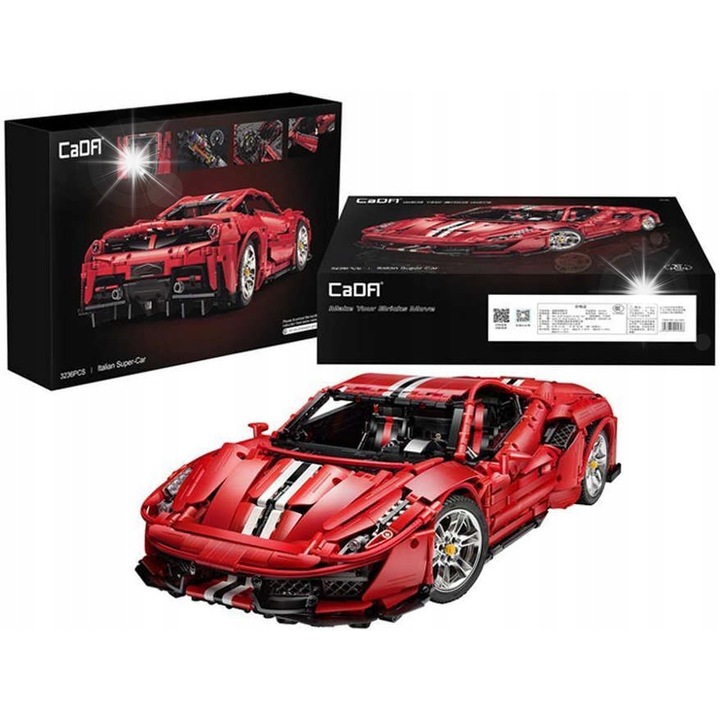 Set de constructie Cada Italian Super Car 1:8, 3236 elemente, multicolor