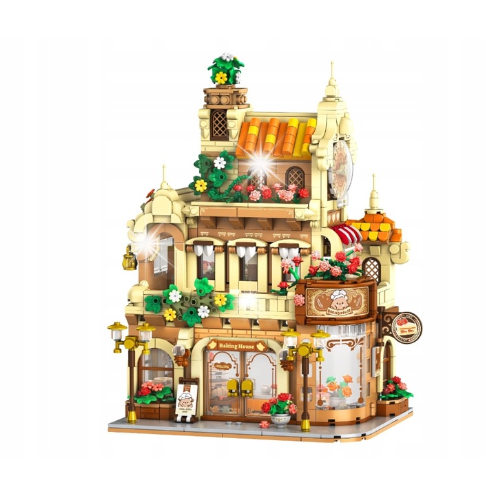 Комплект за конструиране, Insoon, Кафене Coffee House, 1289 части, многоцветен