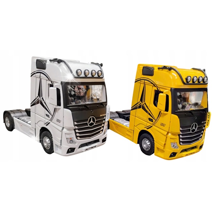 Модел метален камион Emaj 1:24 със светлинни и звукови ефекти, 18 см, различни цветове