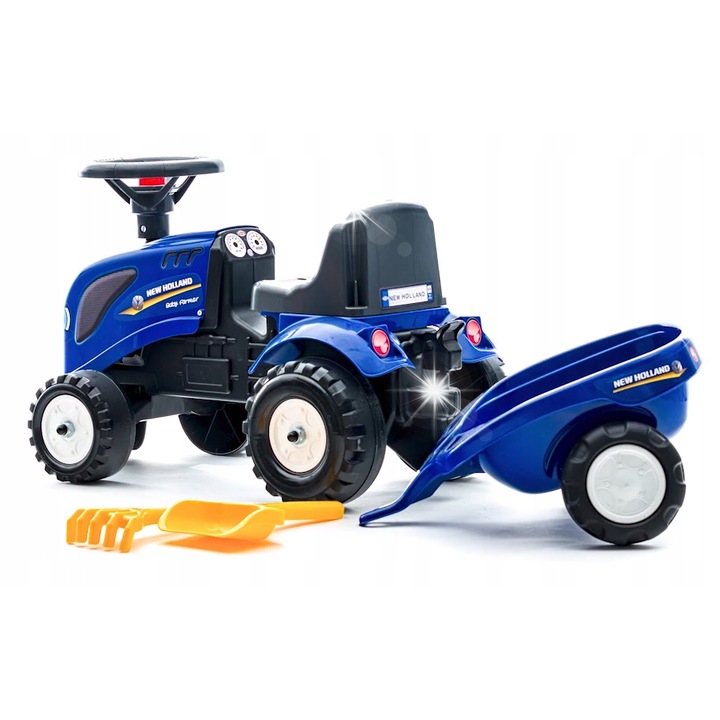 Tractor New Holland cu Remorca, Falk, 12 luni+, Albastru