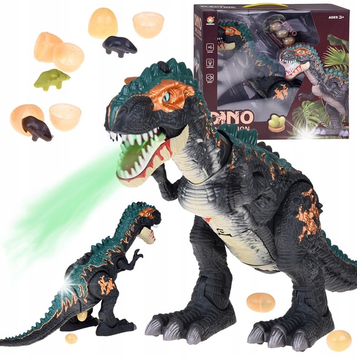 Робот играчка, Jokomisiada, голям динозавър, светлинни ефекти, 30x20см