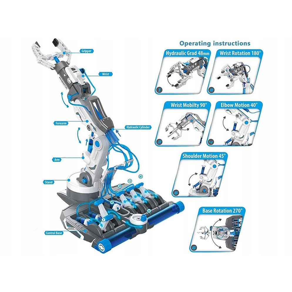 Set joc educativ Robot cu brat hidraulic 3 in 1, Jokomisiada, 220