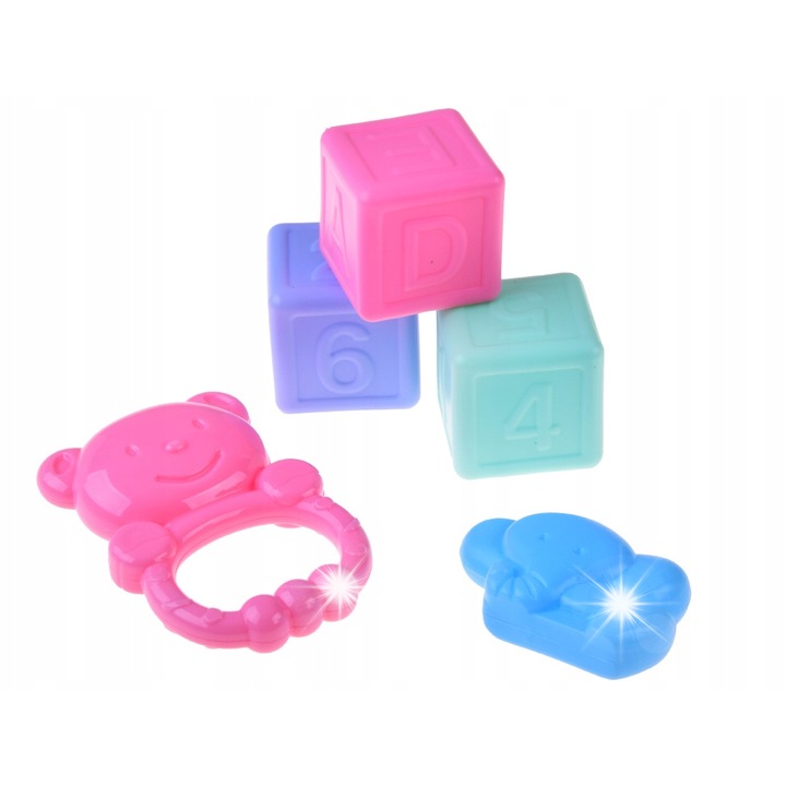 Papusa interactiva 46cm, Jokomisiada, liliac, set cu accesorii