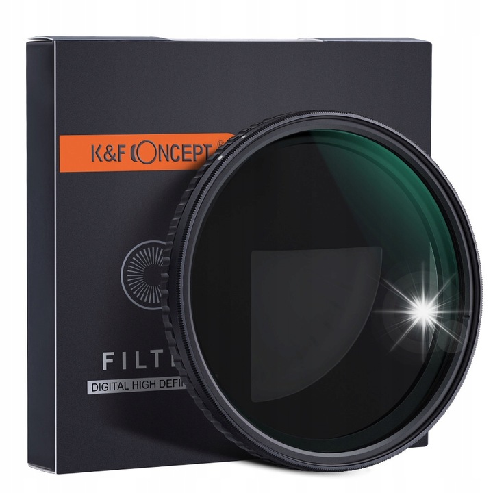 Filtru Fader K&F Concept Nano-X 86mm ND2-ND32, sticla optica, rezistent la zgarieturi, set