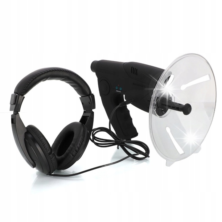 Насочен микрофон GAT TN-02, 120м, с 8х далекоглед, пълен комплект със слушалки и microSD карта