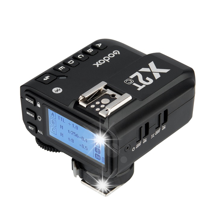 Godox X2T-C, vezeték nélküli vakukioldó, Bluetooth, 1/8000s HSS, Canon EOS fényképezőgépekkel kompatibilis