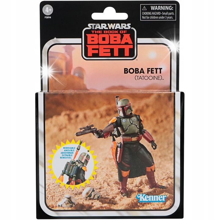 Фигурка Star Wars, Боба Фет (Татуин), Hasbro, 10см, Vintage Collection, с аксесоари