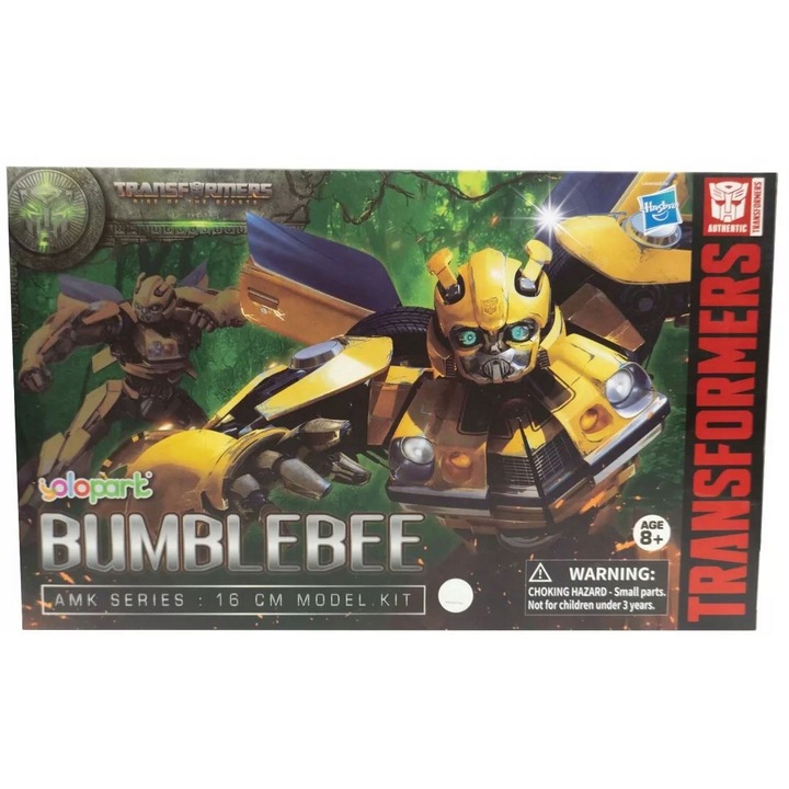 Фигурина Transformers: Възходът на зверовете AMK - Bumblebee, 16 см, комплект за сглобяване