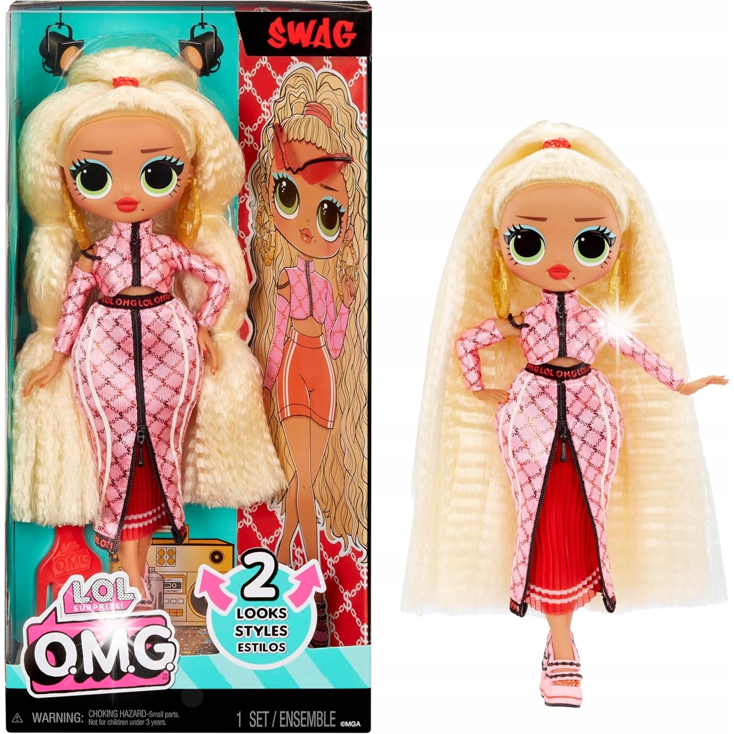 Papusa L.O.L. Surprise! OMG Swag, 27cm, accesorii, set - eMAG.ro