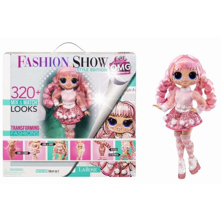 Кукла L.O.L. Surprise! OMG Winter Fashion Show Missy Frost, комплект с 16 аксесоара, многоцветна, 3+ години