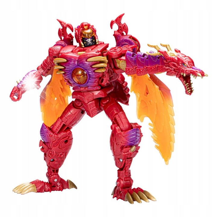 Figurina Transformers Generations Legacy, Transmetal II Megatron, 22cm, rosu, set complet