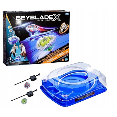 Set de lupta Beyblade X Drop Attack cu stadion Beystadium, Hasbro