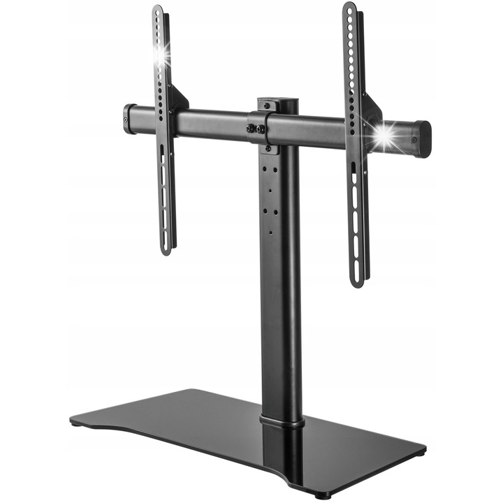 Suport TV DELTACO ARM-1401 pentru ecrane 32-55 inch, negru, 40kg, dimensiuni 600x575-715mm, sticla calita