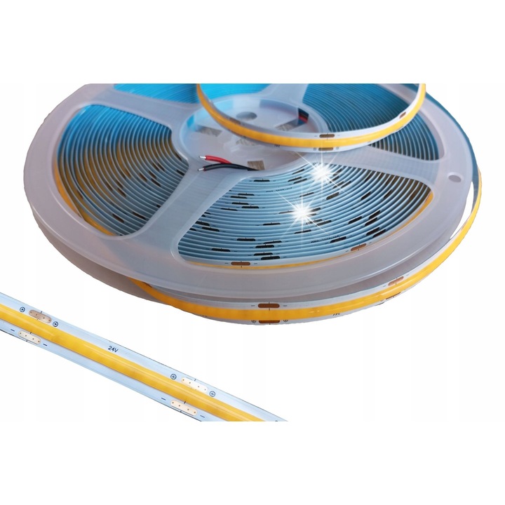 Banda LED COB 24V LDN 320 led/m alb neutru 10m