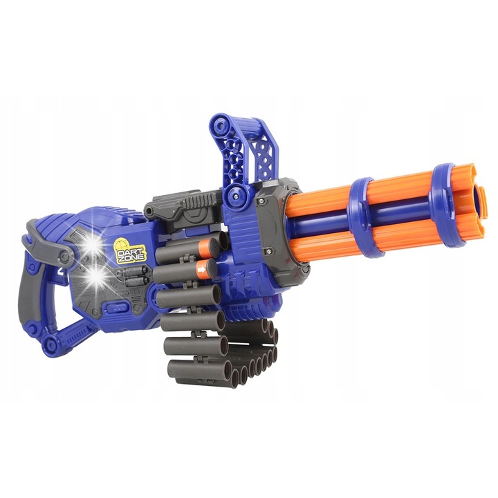 Pistol Dart Zone Scorpion, minigun automat, 36 sageti, 2 magazine, 3 tinte, 24m