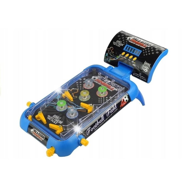 Jucarie interactiva, LEAN Toys, Flipper Pinball, 53,5x24x9,5cm, design sportiv, pentru copii peste 4 ani, set complet