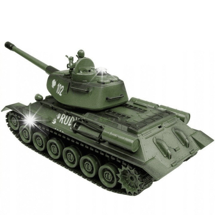 Tanc RUDY 102 T-34, HH Poland, 1:28, harci funkció, akkumulátor, 6+