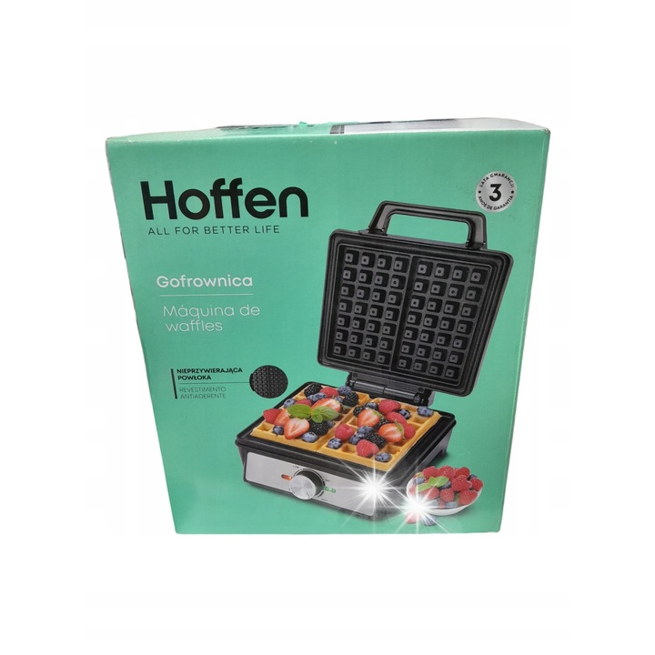 Aparat de preparat desert Hoffen, 2 gofre, 1600 W