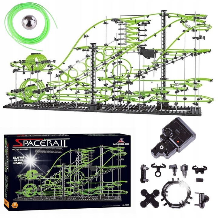 Kulodrom DK golyópálya, 53m, 8 fémgolyó, 8-as szint, sötétben világító, 15 év+