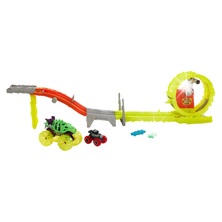 Set pista de jucarie, Hot Wheels, 1:24, multicolor, set complet