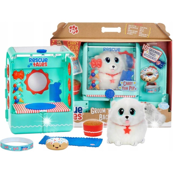 Hátizsák háziállatoknak, Little Tikes, ápolási kiegészítőkkel, 20x47x38cm