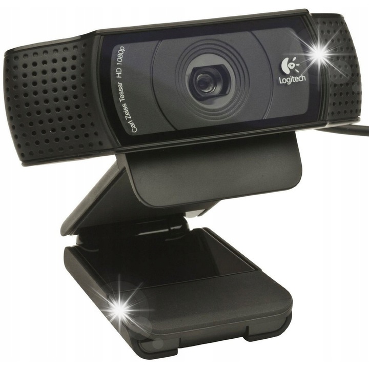 Logitech Pro C920 webkamera, Full HD 1080p, sztereó mikrofonok, USB 2.0