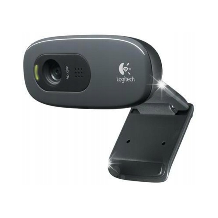 Webkamera Logitech C270 HD, 720p, beépített mikrofon, univerzális rögzítés, 1,5m kábel