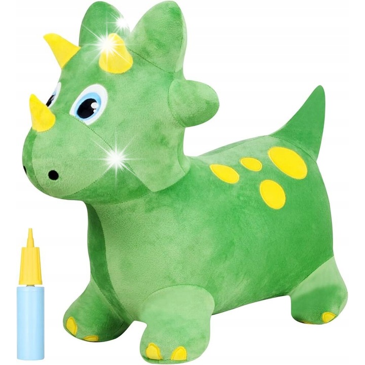 Jucarie interactiva copii, Madej, dinozaur gonflabil, material ecologic, 58x23x50cm