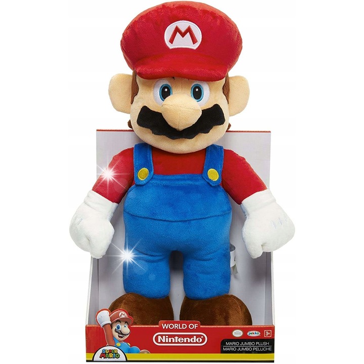 Plusz, mascote Super Mario, 48x36x15,5cm, multicolor
