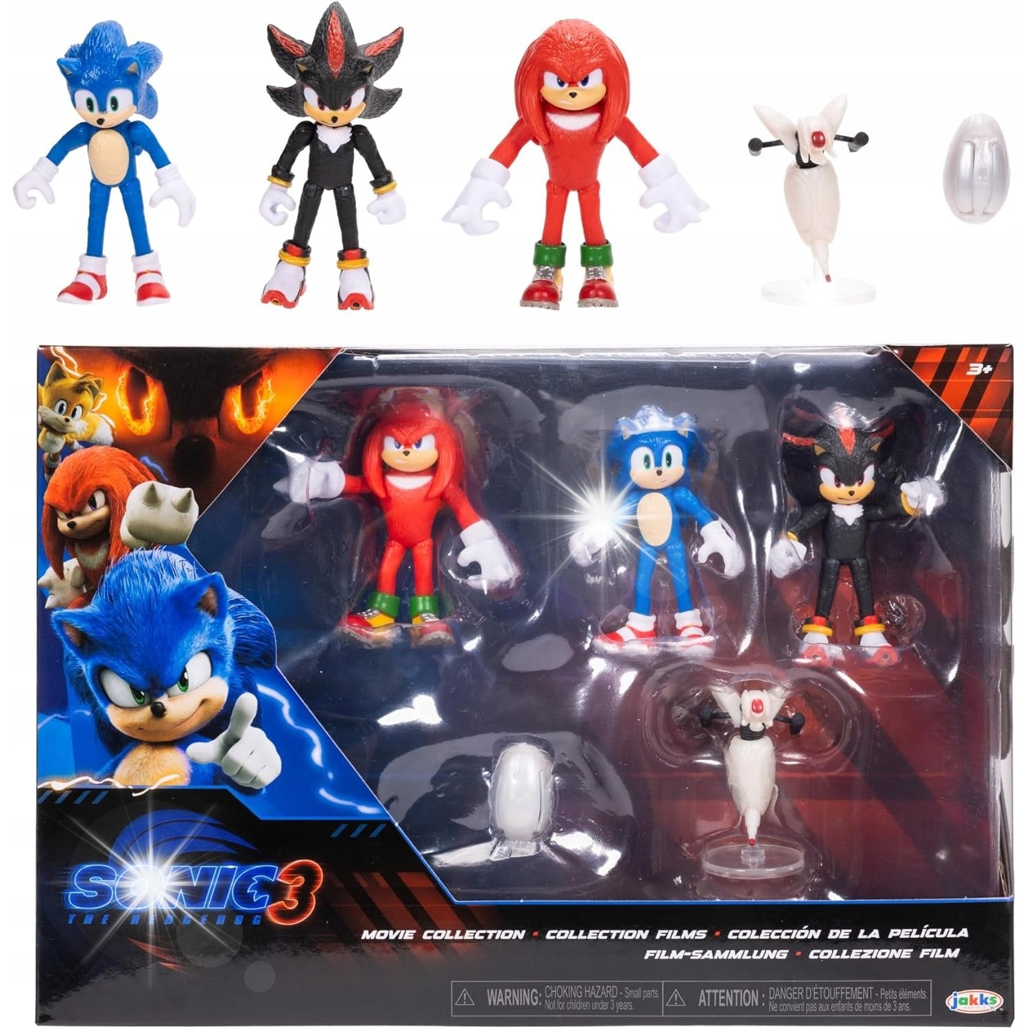 Set figurine Sonic the Hedgehog, 5 elemente, Sonic, Knuckles