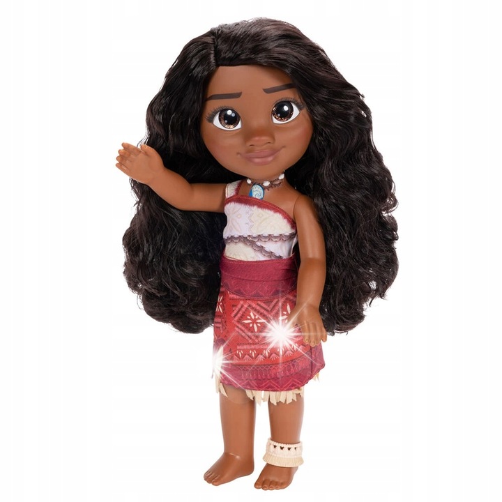 Кукла Disney Ваяна 2, 35 см, традиционен костюм, кестенява коса, реалистични детайли