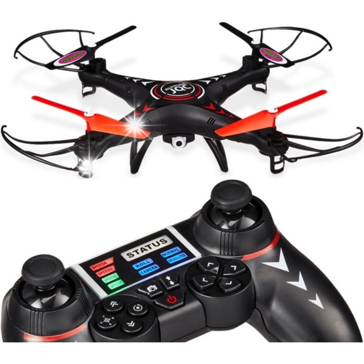 Dron Jamara Altitude JQC, camera, 200m, 40km/h, 360 flip, 37cm