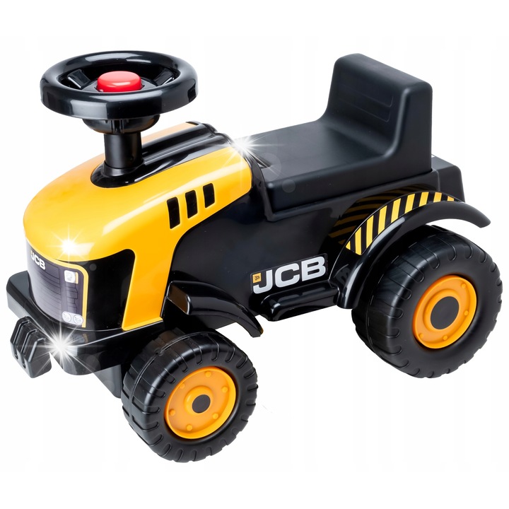 Tractor JCB Fastrac Evo pentru copii, galben cu accente negre, 36x50,5x31cm, pentru 2 ani+