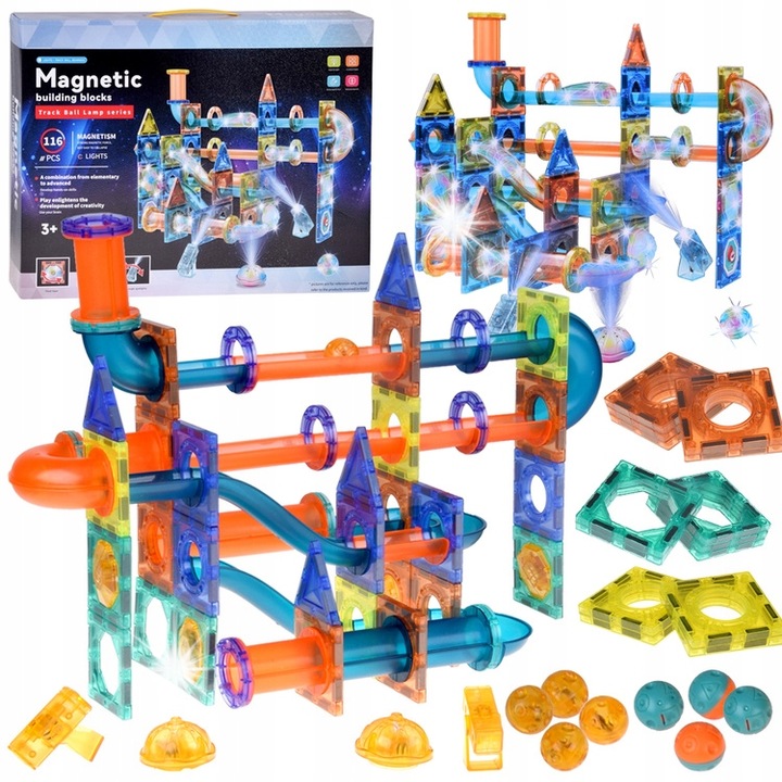 Set de constructie Jokomisiada KULODROM 116-elemente, culori multiple