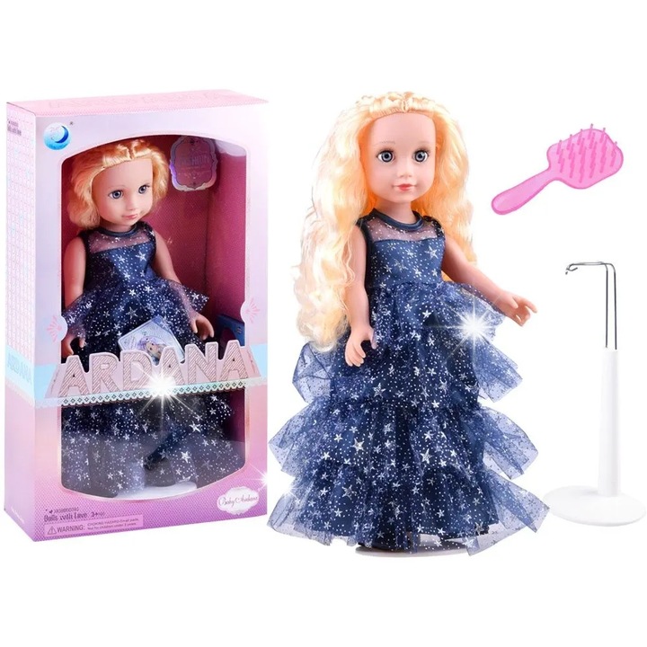 Ariana babakészlet, Jokomisiada, báli ruha, gránát, 45cm