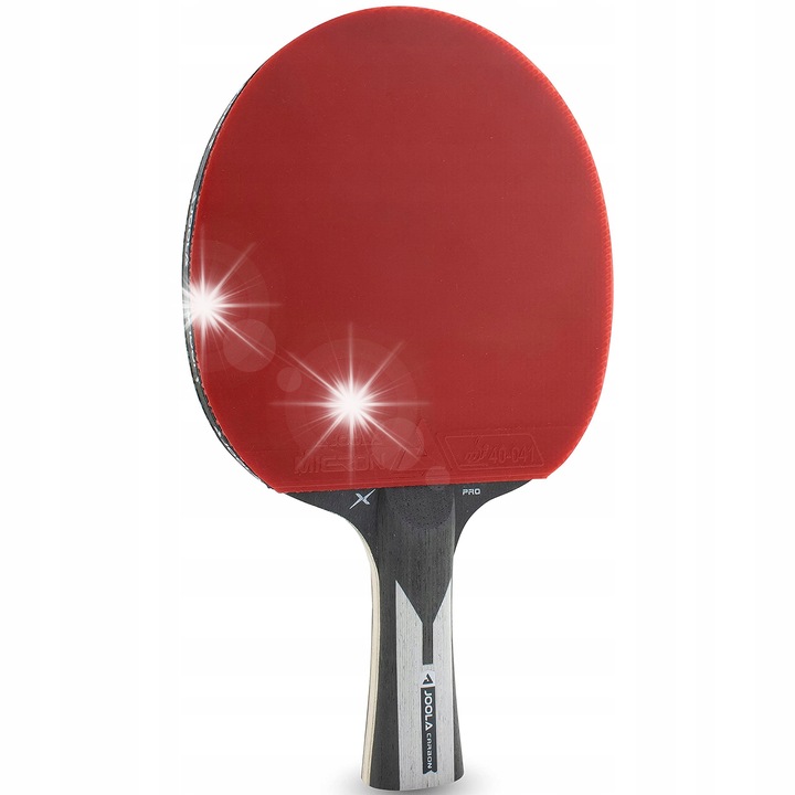 Paleta tenis de masa JOOLA Carbon X Pro, 5 straturi lemn + 2 straturi carbon, 180g, Micron, Ergo Grip